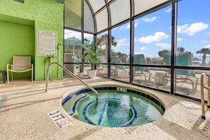 Indoor pool, a heated pool