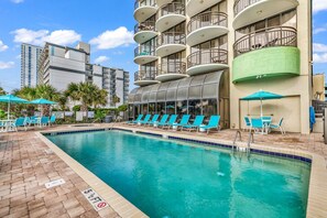 Indoor pool, a heated pool - Great Direct Oceanfront 1 BR/1BA central location (Myrtle Beach)