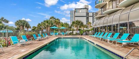 Indoor pool, a heated pool
