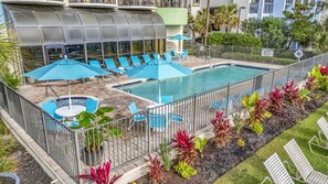 Indoor pool, a heated pool - Great Direct Oceanfront 1 BR/1BA central location (Myrtle Beach)