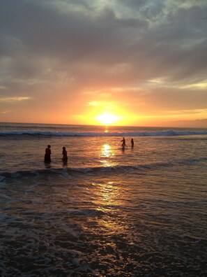 On the beach, sun-loungers, beach towels - Beachfront Vacation Rental  (La Mision)