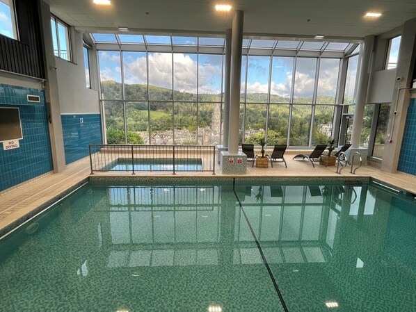 Indoor pool, a heated pool