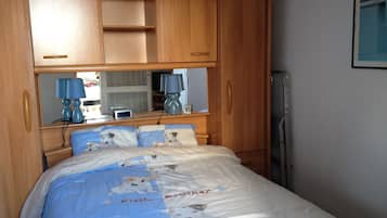 1 bedroom, desk, iron/ironing board