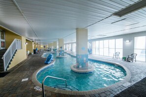 Indoor pool, a heated pool