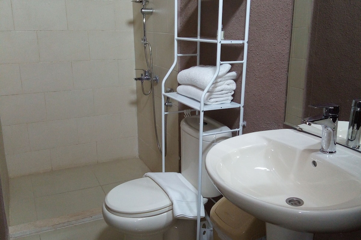 family studio, 1 bedroom | bathroom | shower, free toiletries, hair dryer, bidet