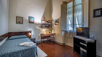 Comfort Single Room, Private Bathroom | Down comforters, individually furnished, desk, iron/ironing board