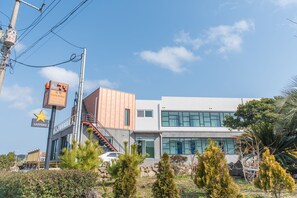 Enjoy a drink at the on-site cafe and bar, or take the stairs to the upper level.