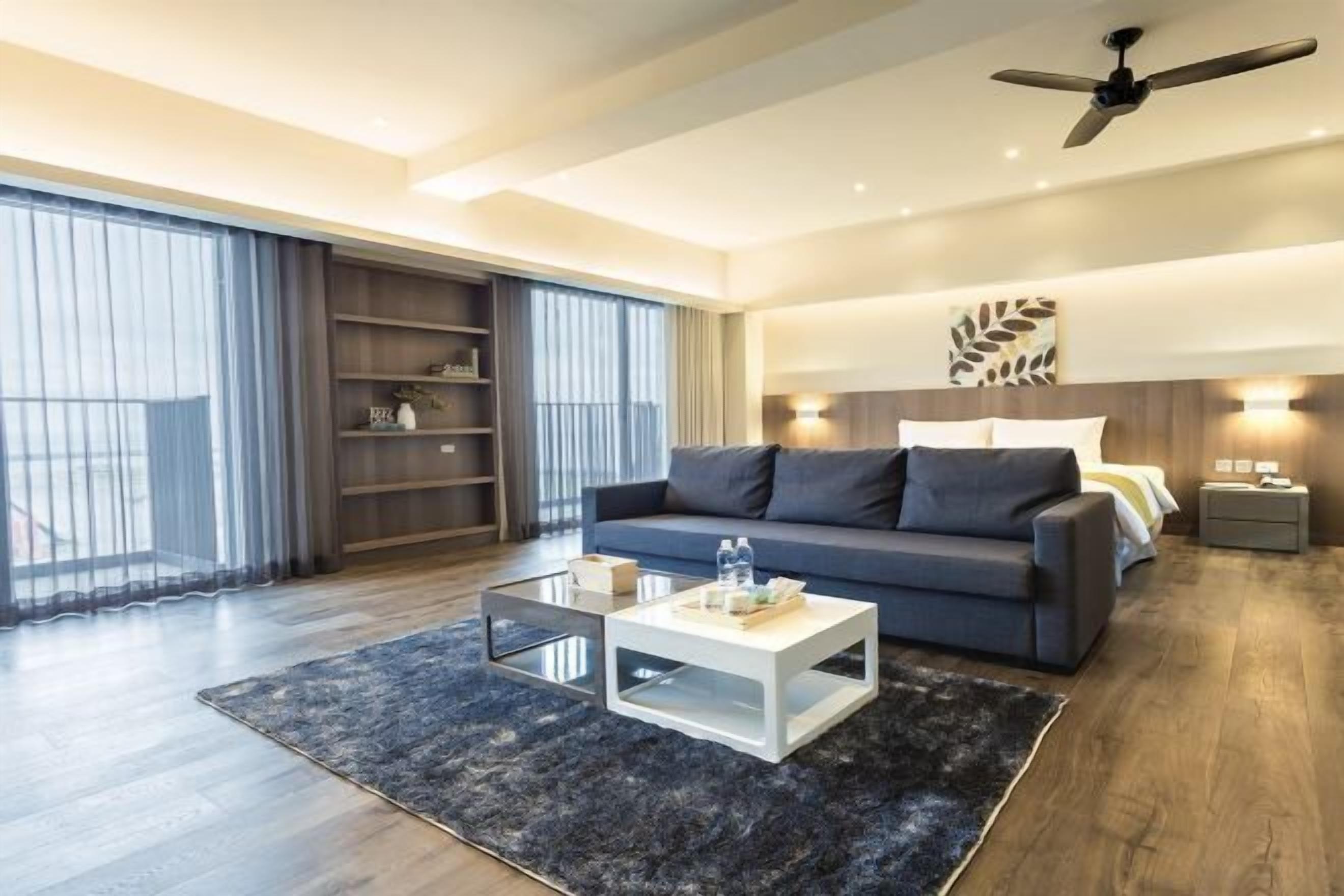 Living area | 55-inch LCD TV with digital channels, TV