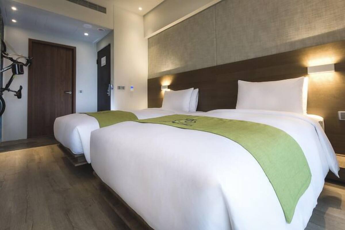 1 개의 침실, 오리/거위털 이불, 필로우탑 침대, 객실 내 금고