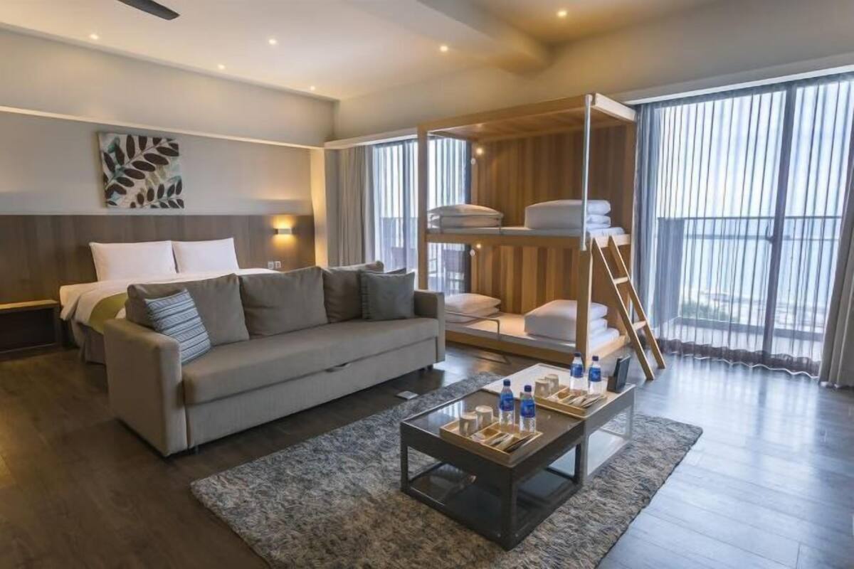 1 개의 침실, 오리/거위털 이불, 필로우탑 침대, 객실 내 금고