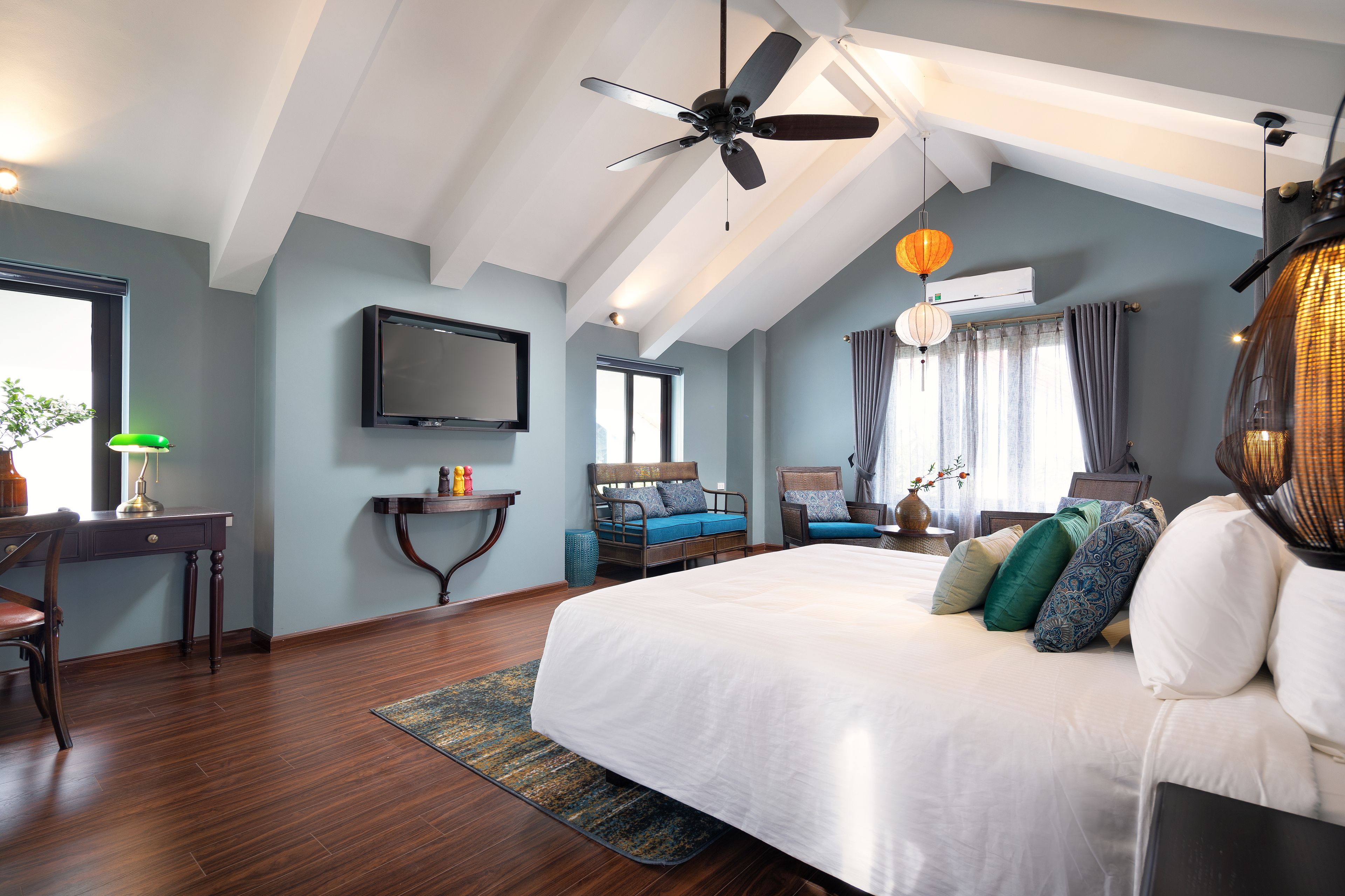 attic suite, garden view | view from room