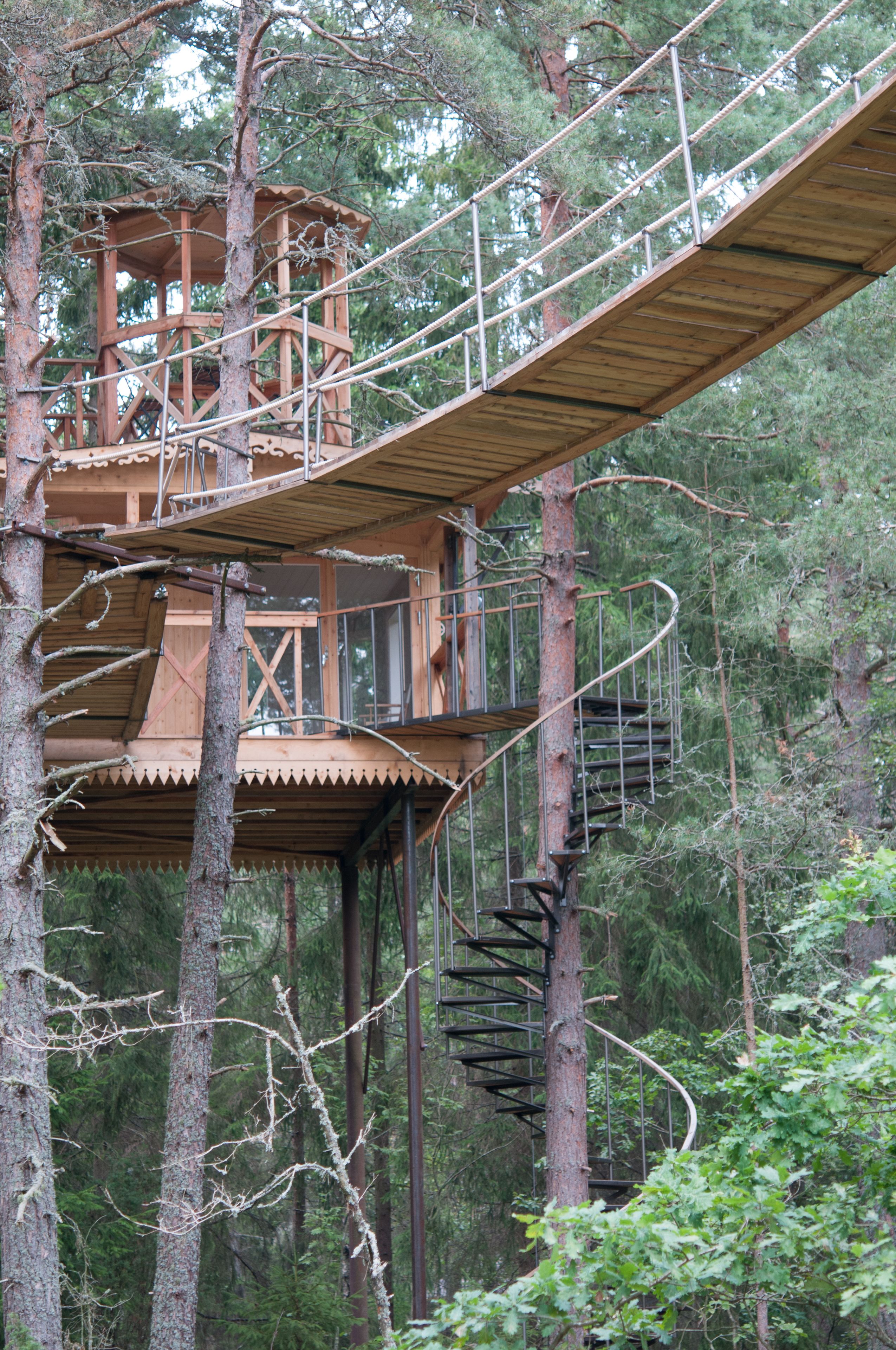 Nhà trên cây (Luftslottet) | Trang trí khác biệt, trang bị nội thất với thiết kế riêng biệt 