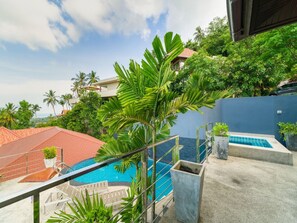 Vila, 4 kamar tidur, pemandangan laut | Pemandangan balkon