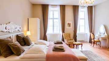 Huoneisto, 3 makuuhuonetta (Concerto) | Yksilöllisesti sisustettu, yksilöllisesti kalustettu, pimennysverhot