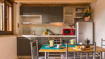 Apartment, 1 Bedroom (Casa Pedra) | Private kitchenette | Full-size fridge, microwave, oven, stovetop