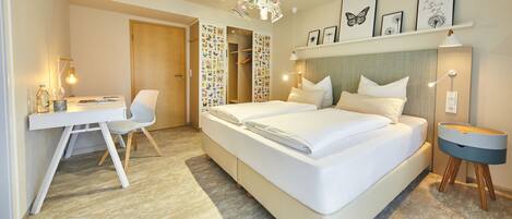 Superior Double Room (Post) | Hypo-allergenic bedding, desk, blackout drapes, iron/ironing board