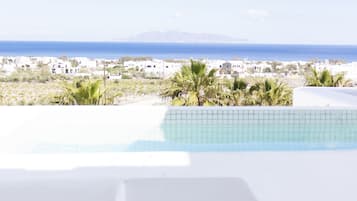 Suite Lune de Miel, bain Ă remous, vue mer | Vue sur lâeau