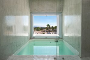 Honeymoon Suite, Hot Tub, Sea View | Indoor pool - Casa Vitae Suites (Santorini)
