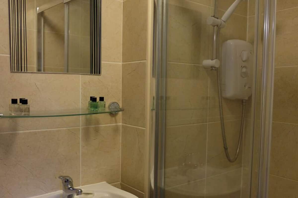Gratis toiletartikelen, een haardroger, handdoeken, zeep