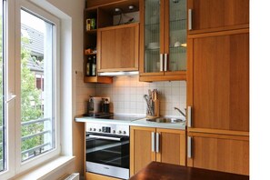 Studiosuite, Küche | Eigene Küche | Kühlschrank, Mikrowelle, Ofen, Herdplatte