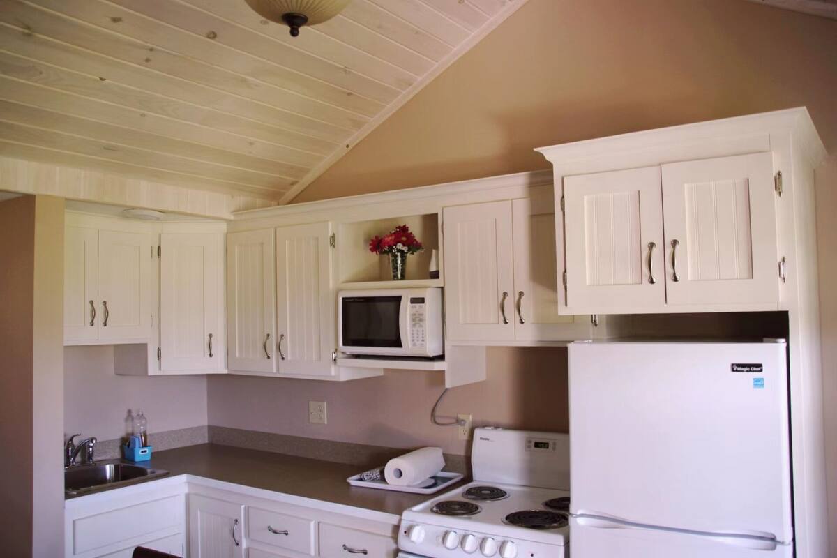 Cottage Élite, salle de bains privée, vue cour intérieure (Cottage 9) | Cuisine privée