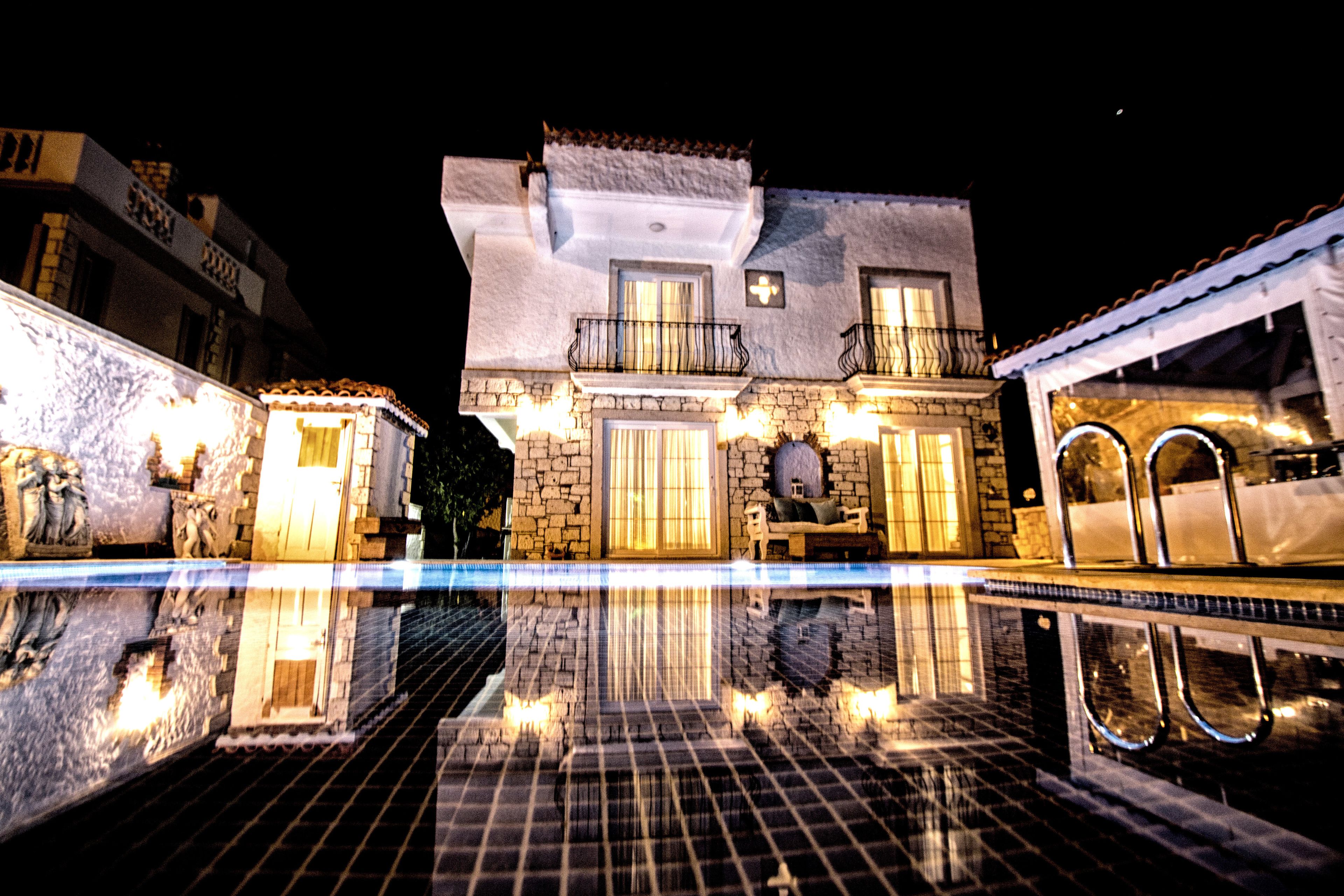 front of property – evening/night