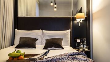 Premium bedding, in-room safe, soundproofing, iron/ironing board
