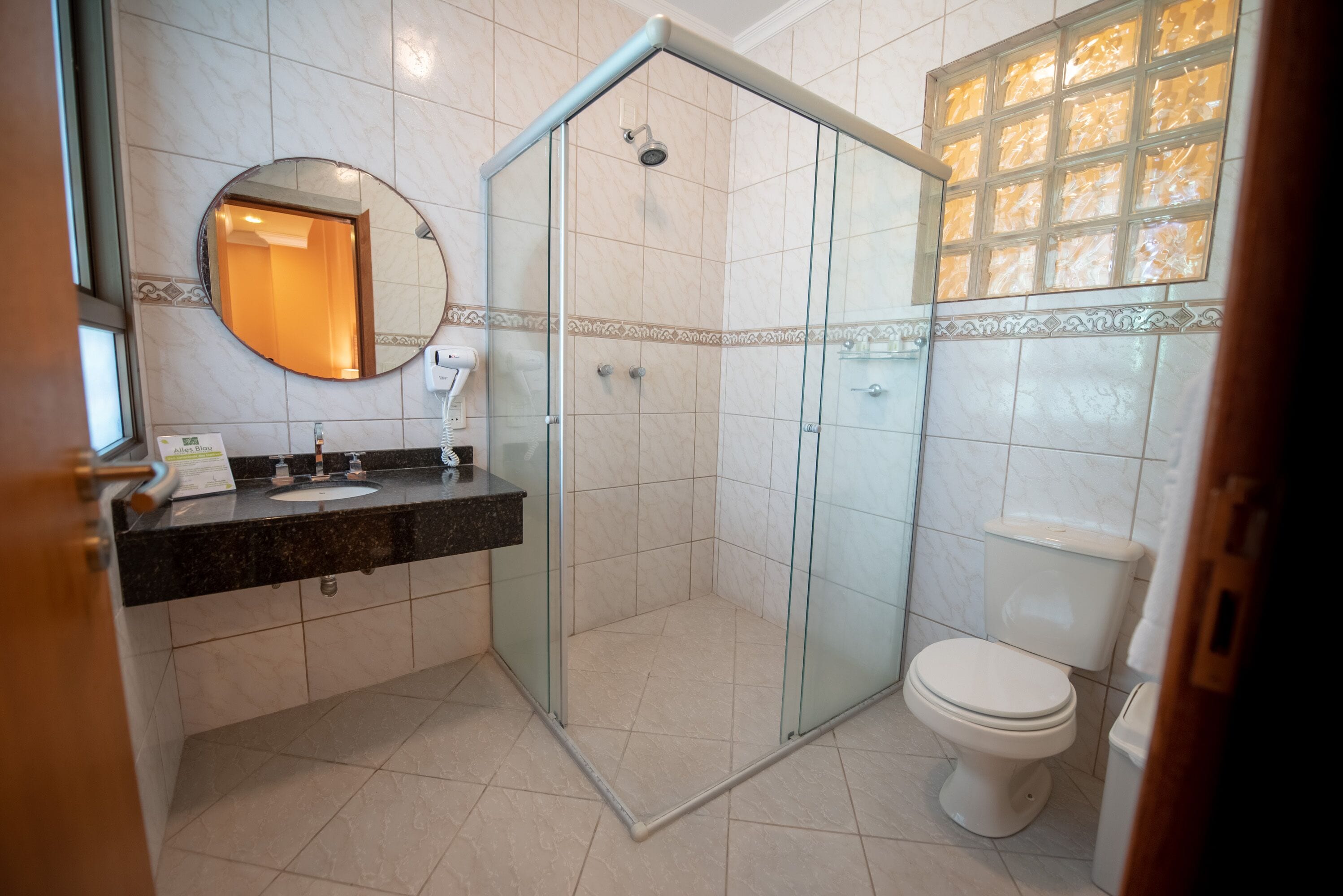 superior double or twin room | bathroom | shower, free toiletries, hair dryer, towels