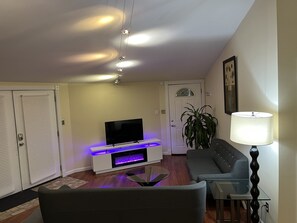 Smart TV, DVD player, video library