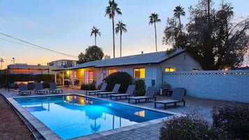 A heated pool