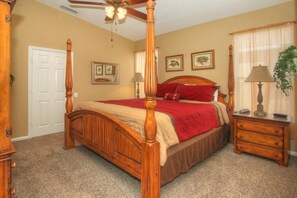 4 bedrooms, iron/ironing board, travel cot, WiFi