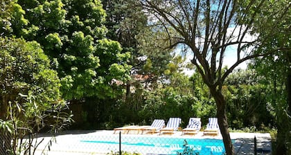 17th century character house in village center with swimming pool