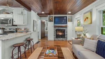 智能电视、壁炉、电子游戏、DVD 播放器