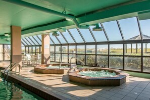 Indoor pool, outdoor pool