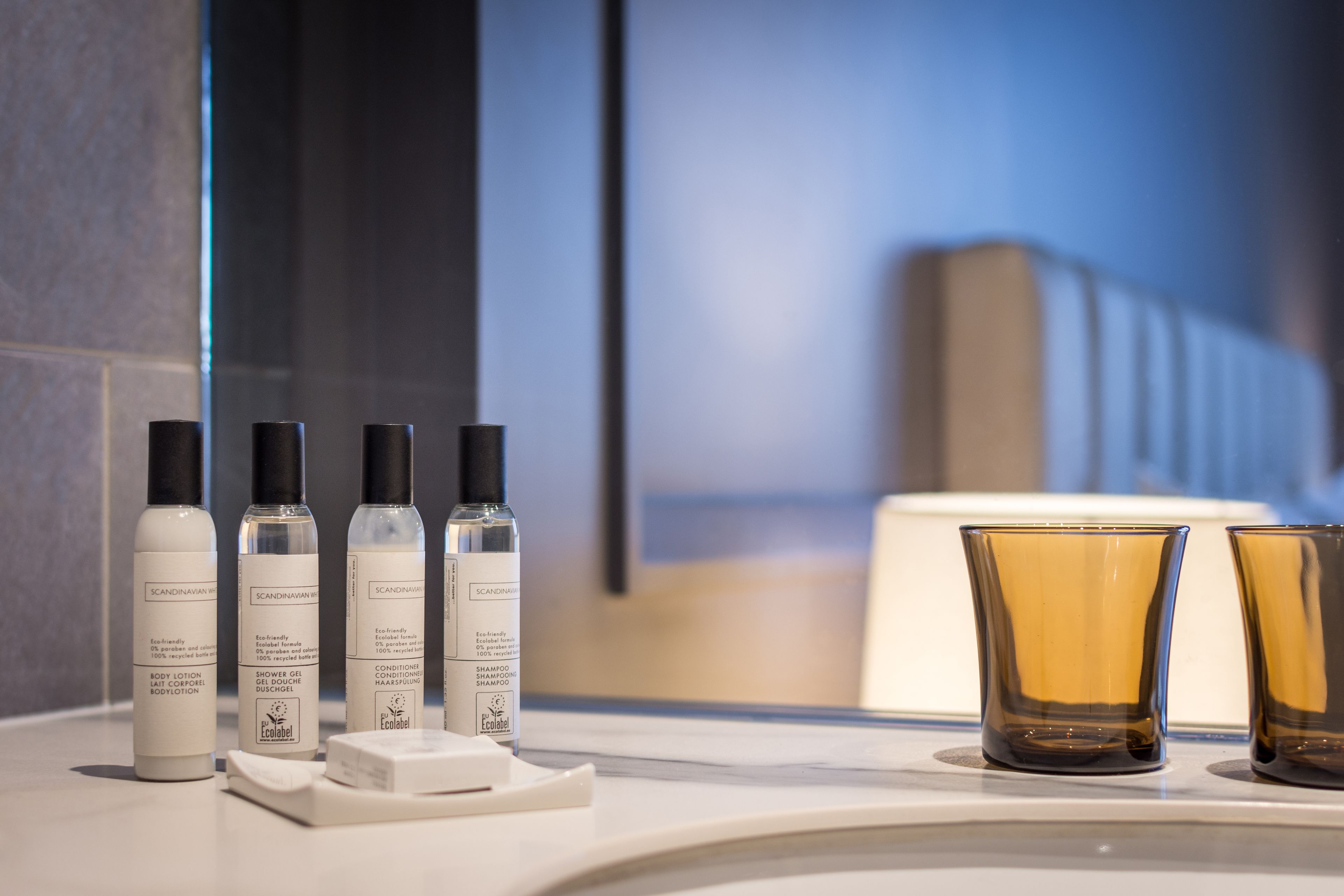 free toiletries, hair dryer, bathrobes, slippers