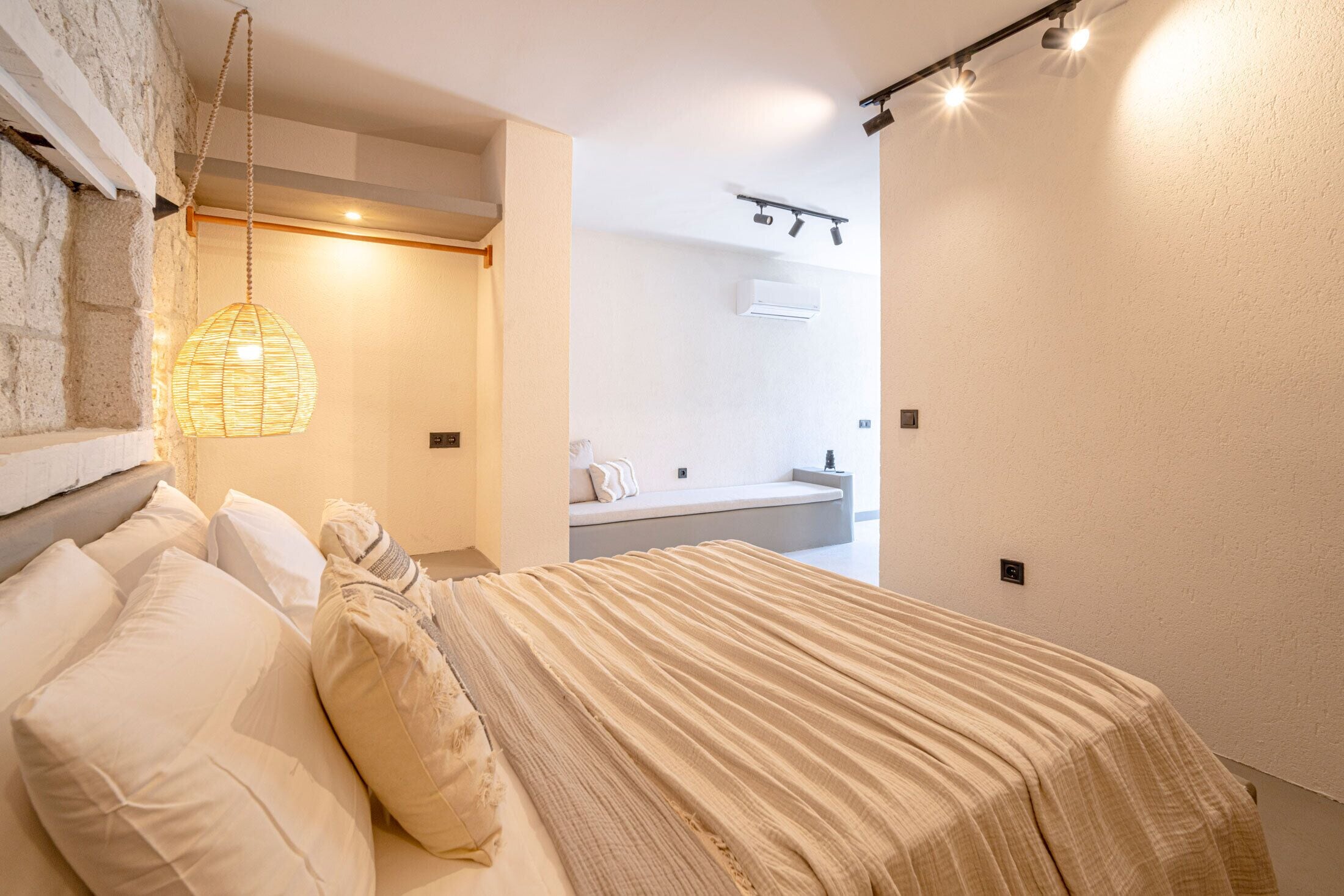 Senior Studio Suite, Private Pool | Iron/ironing board (on request), WiFi (free), bed sheets