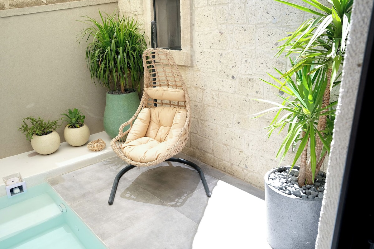 Suite junior, alberca privada | Terraza o patio