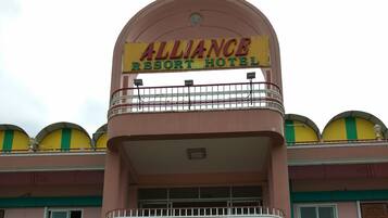 Majoituspaikan julkisivu