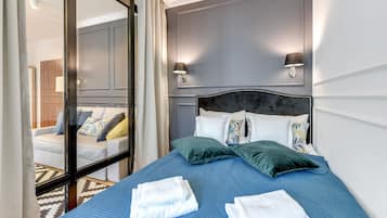 Classic-Studio | 1 Schlafzimmer, hochwertige Bettwaren, kostenlose Babybetten