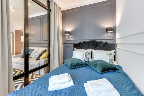 Classic-Studio | 1 Schlafzimmer, hochwertige Bettwaren, kostenlose Babybetten