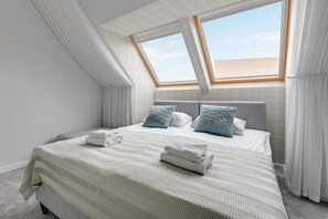 Departamento Deluxe, 2 habitaciones, Terraza | 1 habitación, ropa de cama de alta calidad y cunas gratuitas 