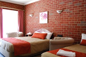 双床房 | 熨斗/熨衣板、免费 WiFi、床单