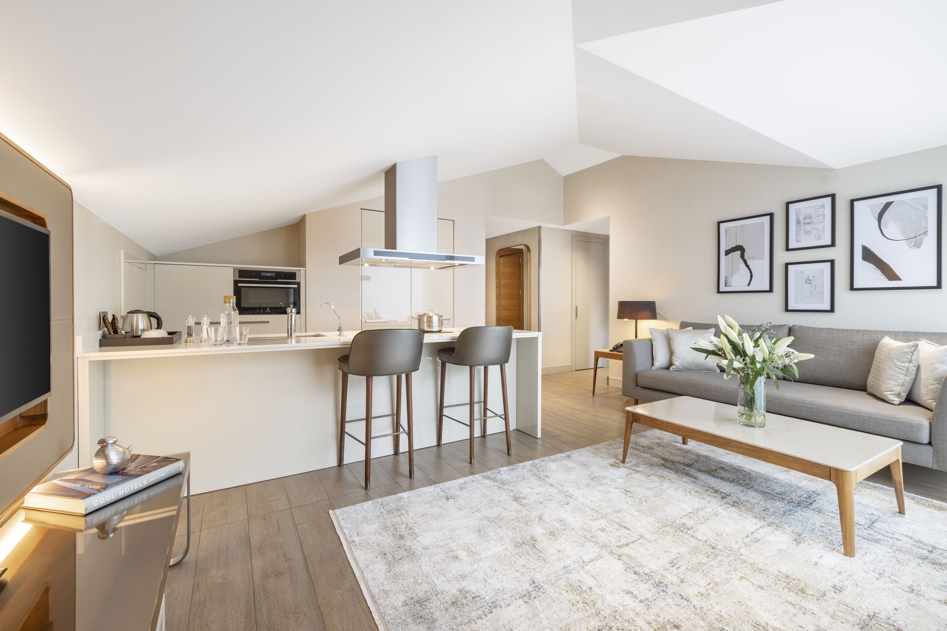 Loft, 2 Bedrooms, Terrace, City View | Living area | 40-inch Smart TV with satellite channels, TV, MP3 dock