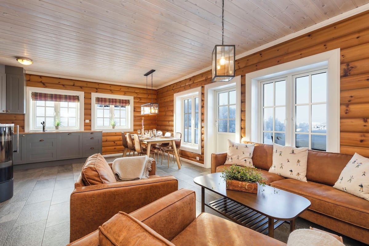 Utsyn - Cabin 9-11 pers - Location Vierli | เปล/เตียงเด็กอ่อน, Wi-Fi ฟรี, ห้องพักตกแต่งอย่างมีเอกลักษณ์