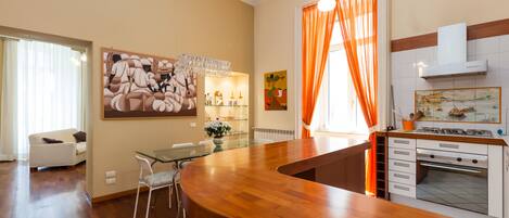 Appartement Deluxe, 2 chambres, non-fumeurs | Cuisine privée | Réfrigérateur