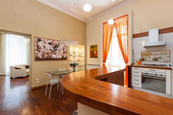 Deluxe Apartment, 2 Bedrooms, Non Smoking | Private kitchen | Fridge - Residenza Duomo 314 (Naples)