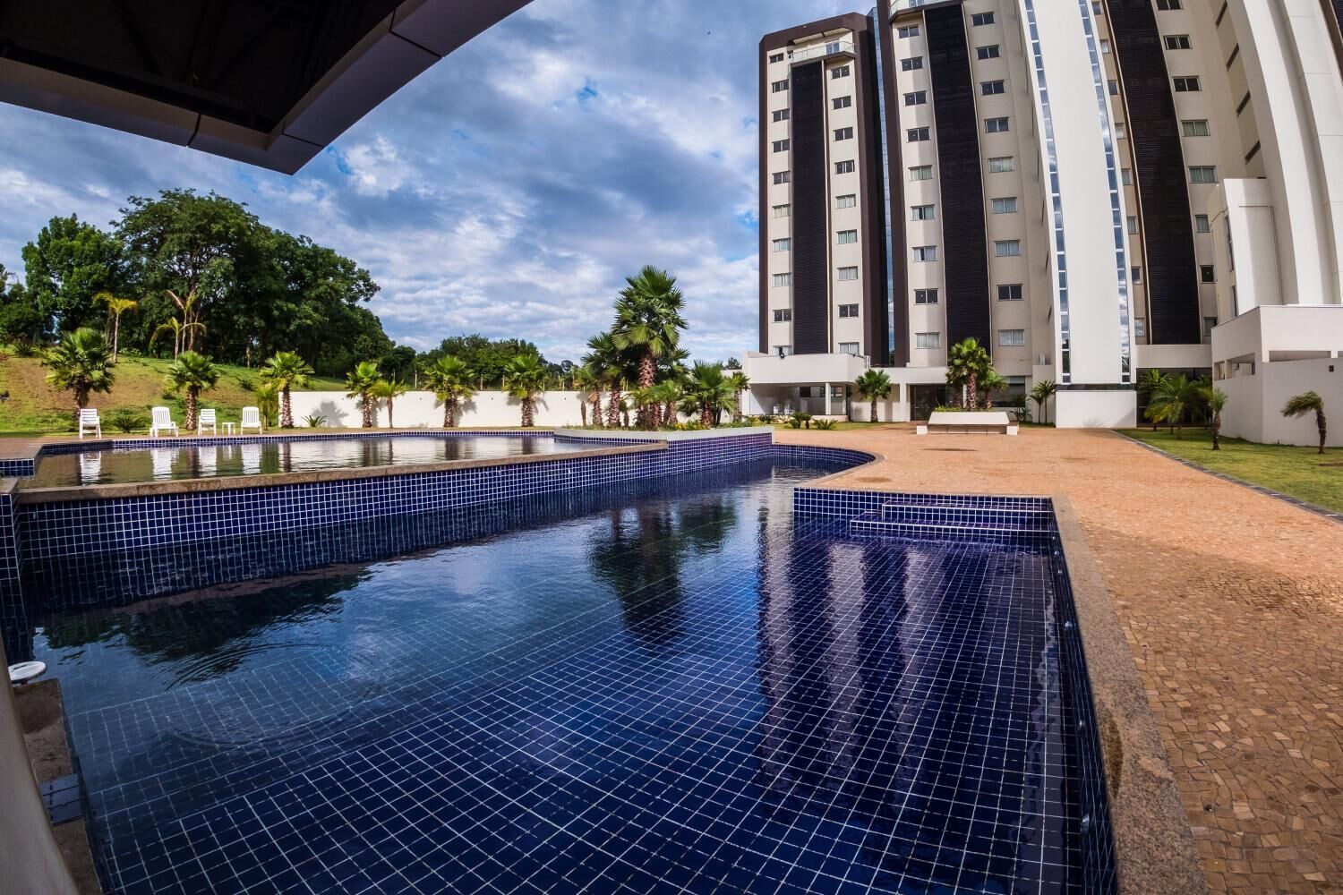 indoor pool, outdoor pool, pool loungers