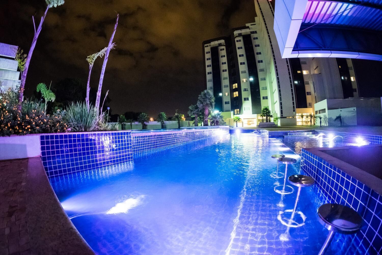 indoor pool, outdoor pool, pool loungers