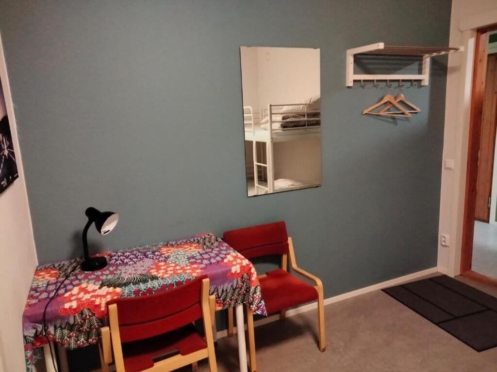 Chambre Quadruple, plusieurs lits, salle de bains commune