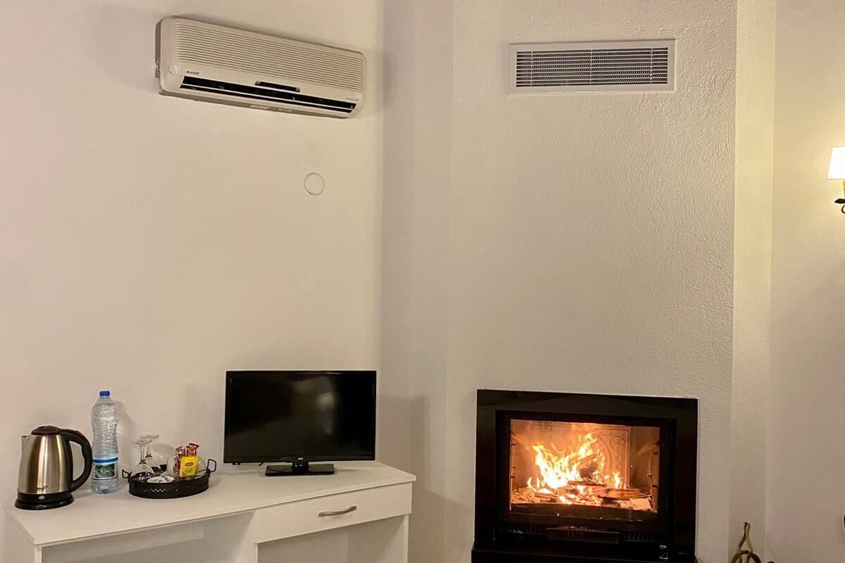 Standaard kamer, open haard (No:17) | Een strijkplank/strijkijzer, gratis wifi, beddengoed